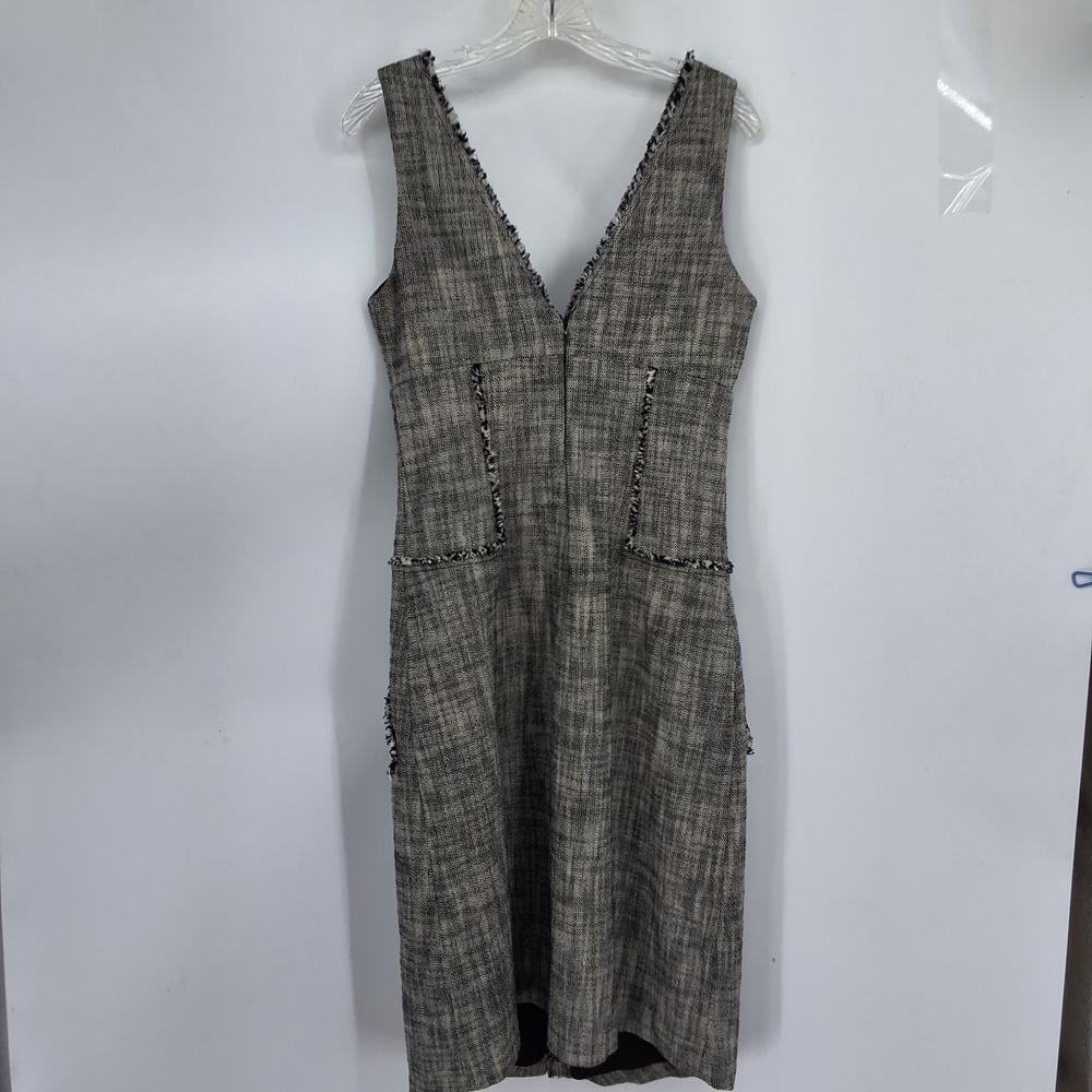 RACHEL Rachel Roy Black and Gray Tweed Midi Dress - Picture 5 of 7